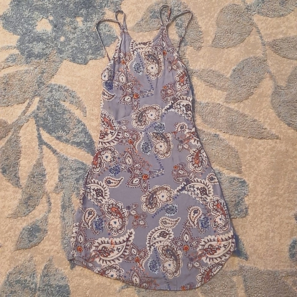 Kendall and Kylie mini Dress size XS Blue paisley